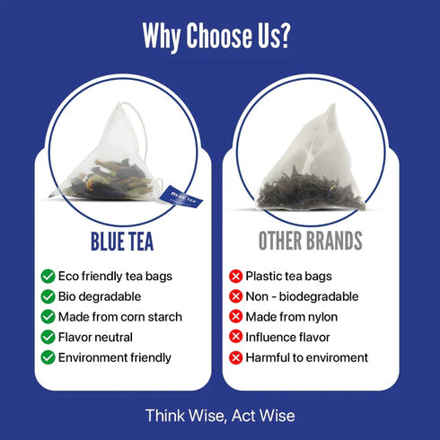 Blue Tea Chamomile Ginger Herbal Tea